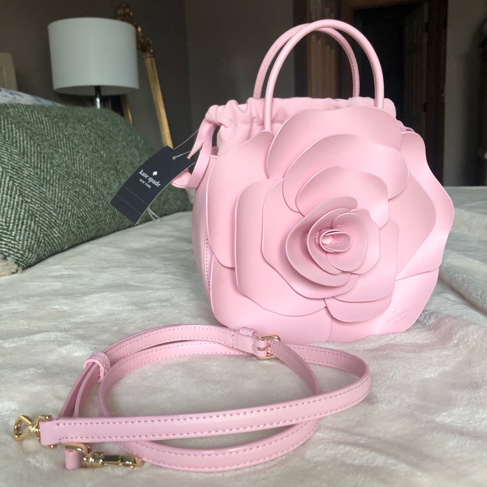 NWT Kate Spade Pink Rose Handbag Crossbody